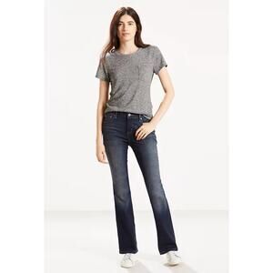 Levi's 515 Bootcut Demin Blue Jeans Dark Wash Women's Size 16M Plus Size